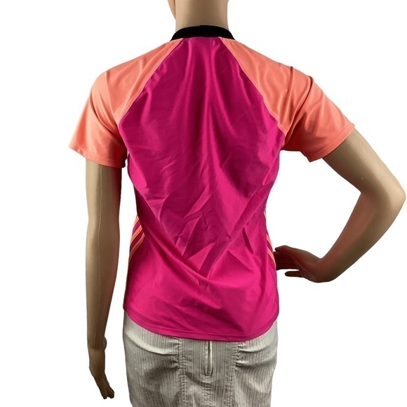 Adidas Top Size S Pink Peach Short Sleeve - Picture 3 of 5